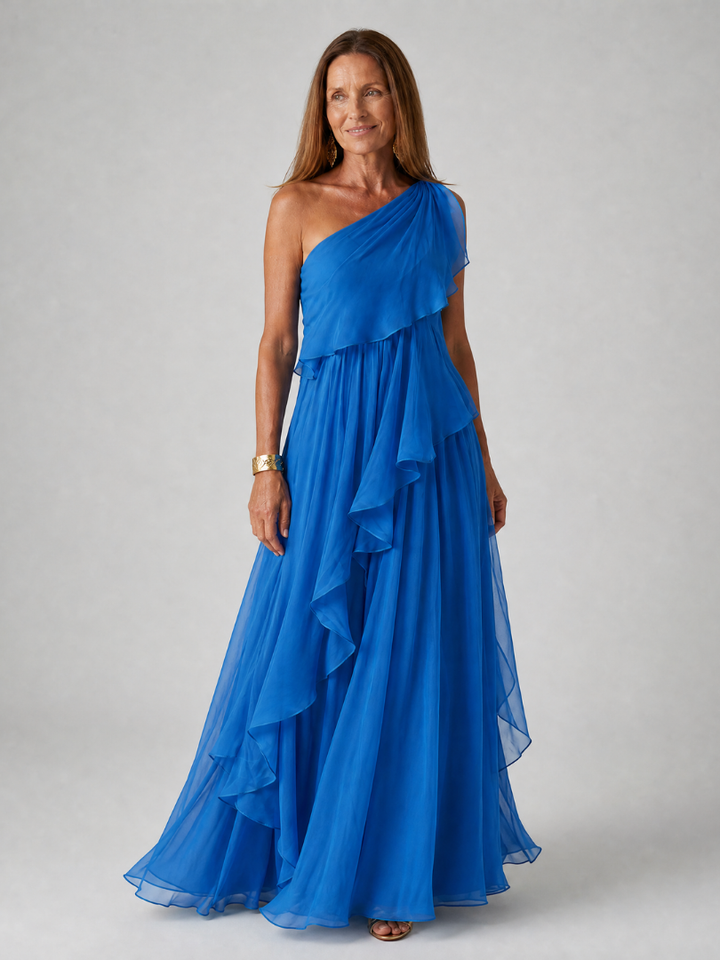 Seyma -Maxikleid mit Rüschen