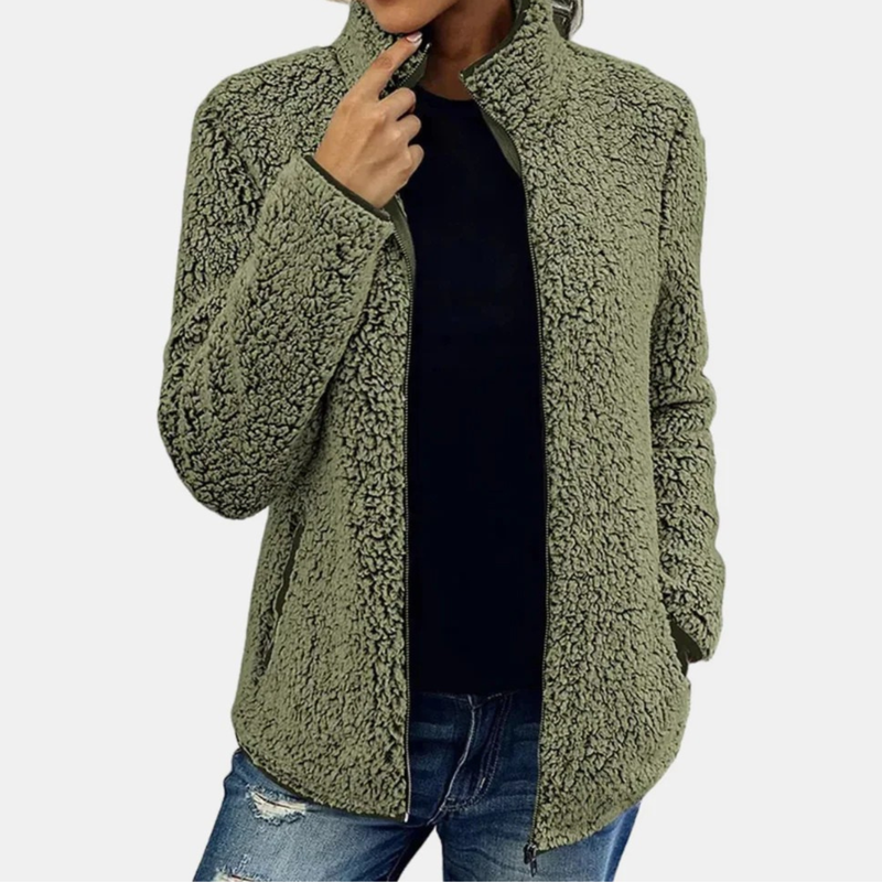 Sureena – Lässige Vlies Jacke