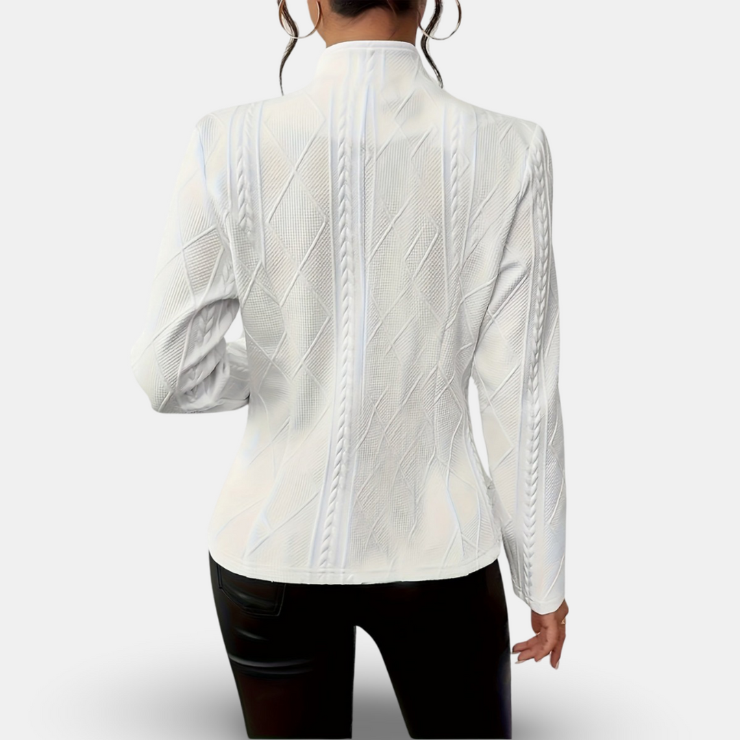 Aleeja - Prämie Ausgestattet Strickjacke