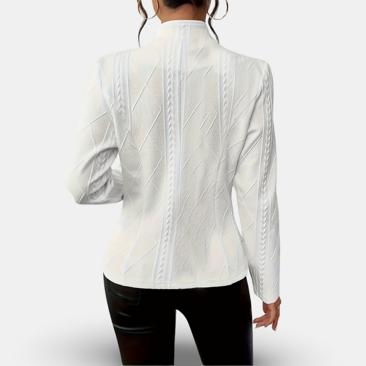 Aleeja - Prämie Ausgestattet Strickjacke
