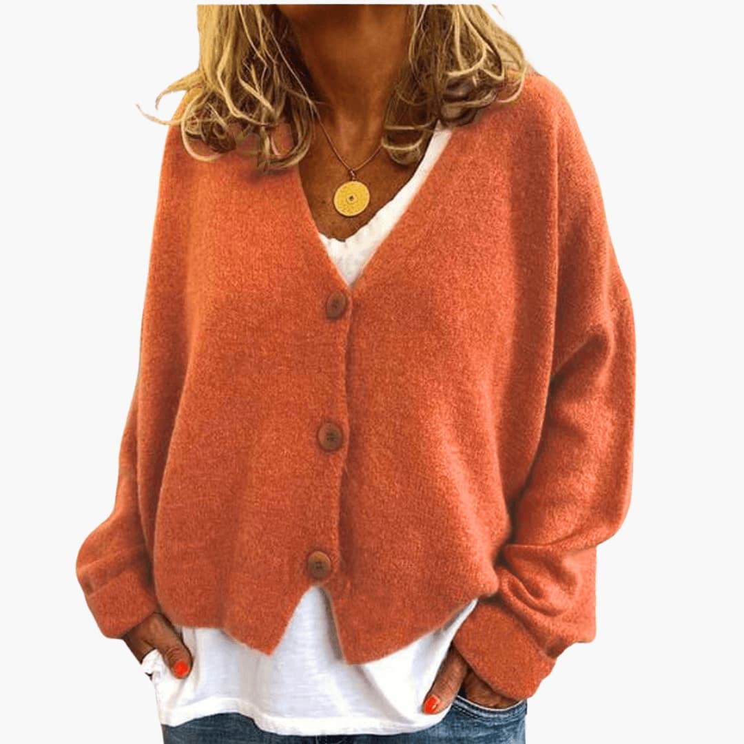 Gwen – Langärmelige Strickjacke
