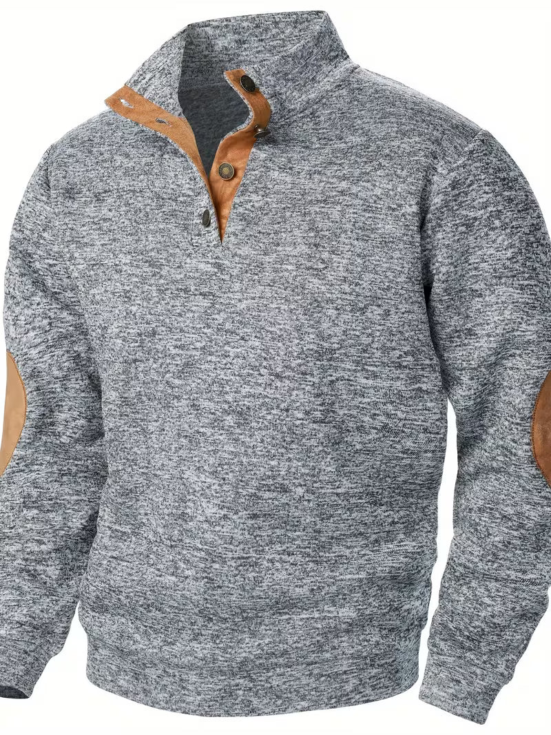 Kashyap – Sweatshirt mit Stehkragen Und Langen Ärmeln
