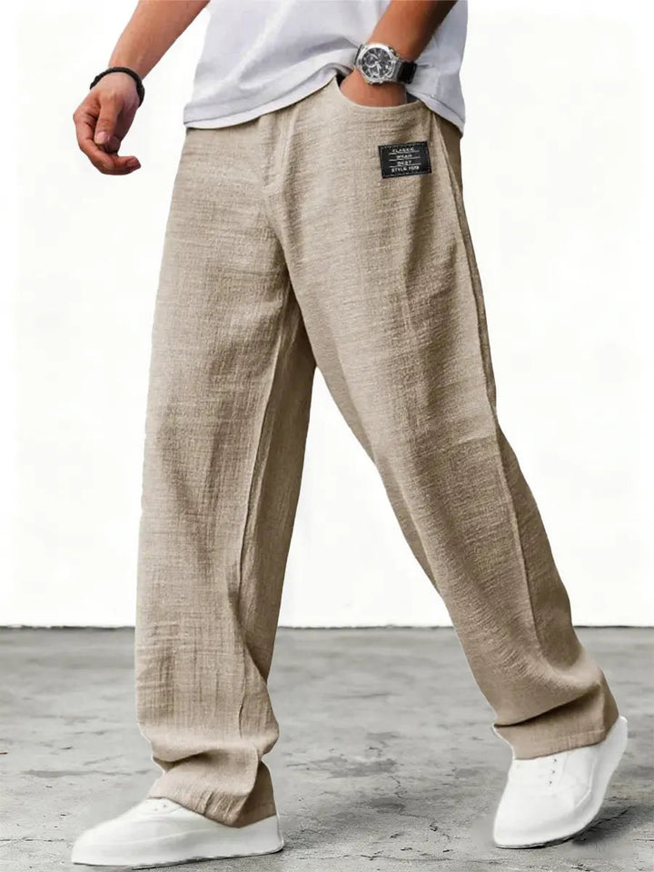 Lushan - Weite Leinen Hose
