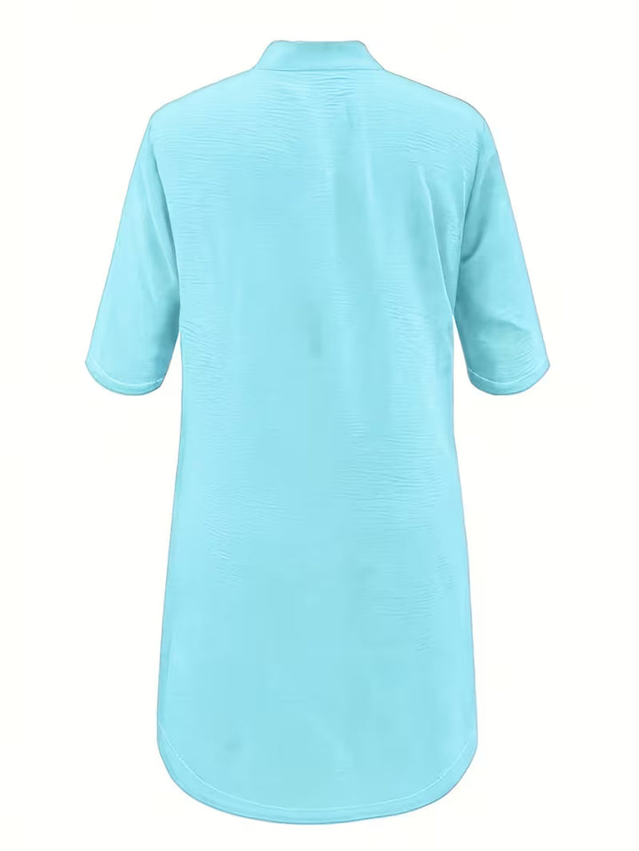 Keiniza – Kurzarm-Hemd Kleid