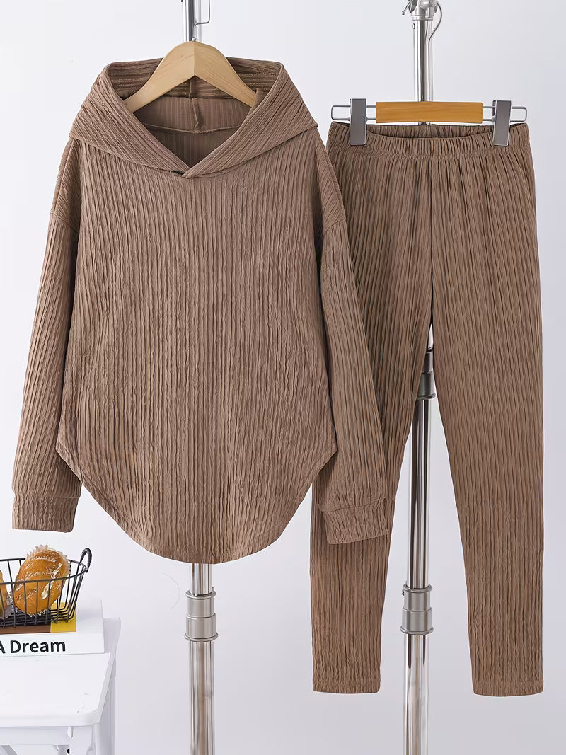Berenika – Lässiges Kapuzen Top And Leggings