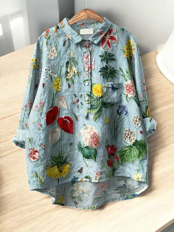 Ilse - Klassische Blusen mit Blumenmuster
