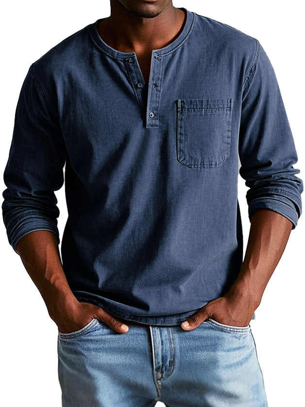 Gerry - Jeans Hemd Mit Tasche