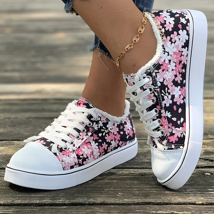 Bristy – Schnürschuhe Mit Blumenmuster