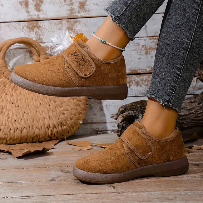 Rokia – Schuhe Aus Kunstfell Mit Verstellbarem Riemen