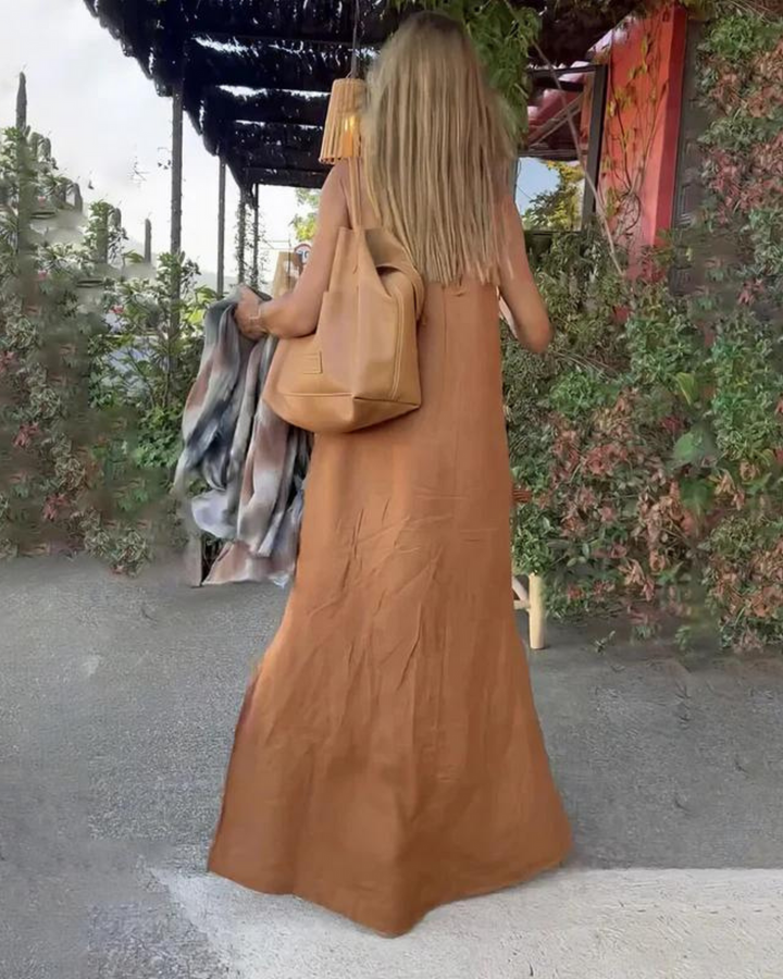 Galilea – Langes Kleid Aus Leinenmischung