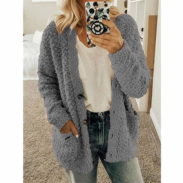 Dalavia – Langärmelige Strickjacke Mit Taschen