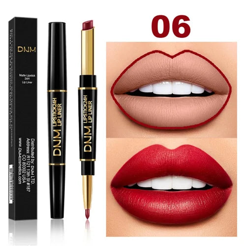 Wasserfester 2-in-1-Lippenstift Lip Liner