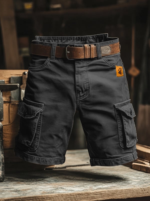 Herren Retro Outdoor Ripstop Mehrzweck Cargo Shorts