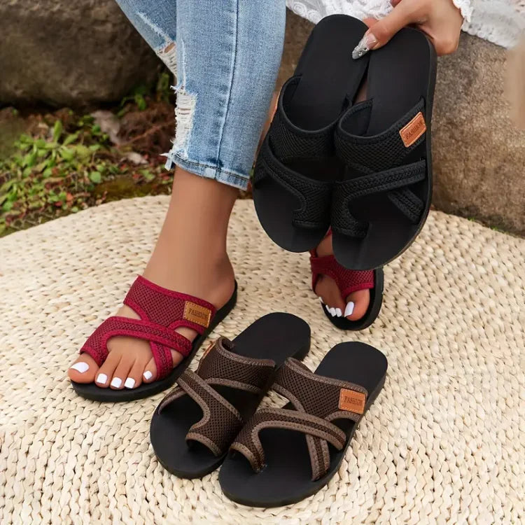 Celia™ | Gleitsandalen Aus Perforiertem Netz