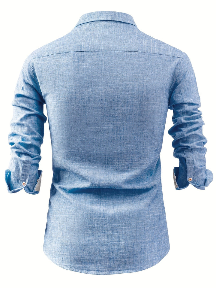 Nolan – Langarmhemd Mit Knöpfen