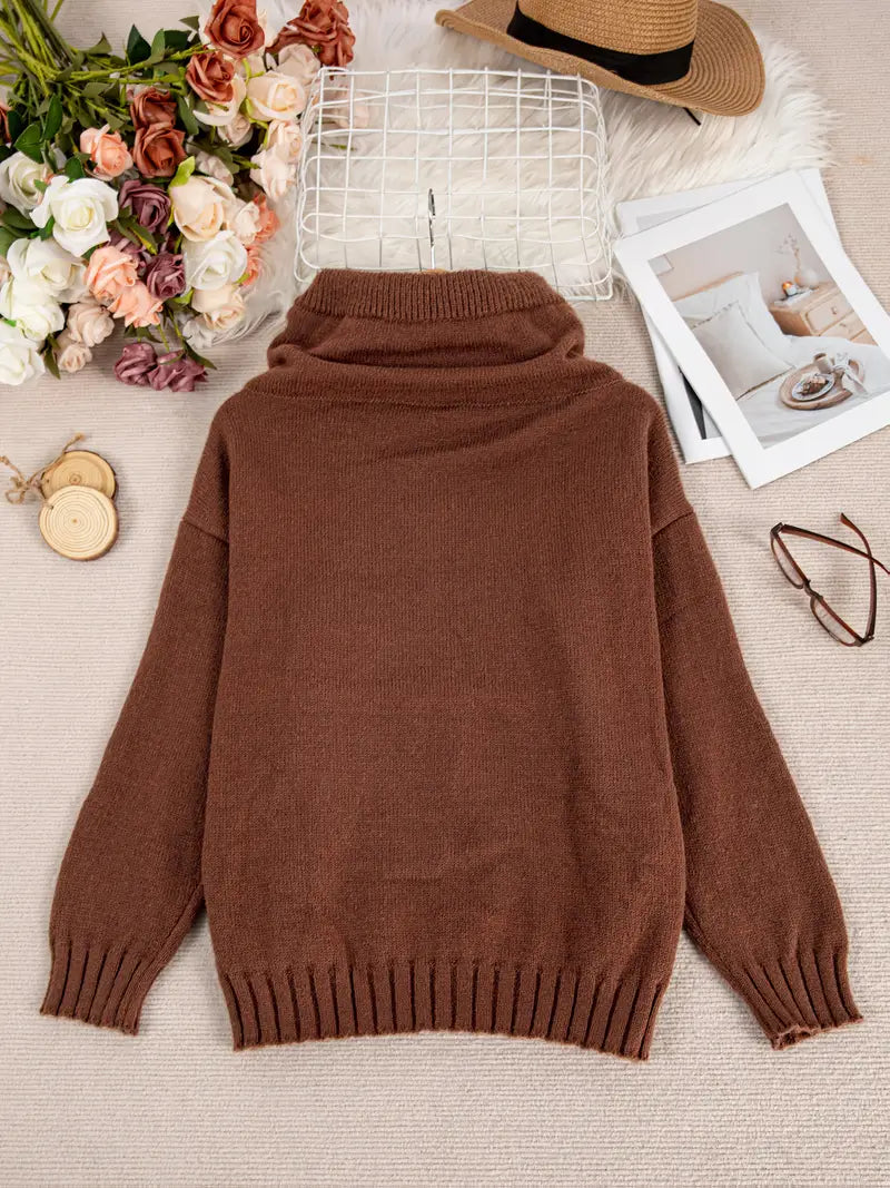 Natala - Strickpullover Mit Kängurutasche