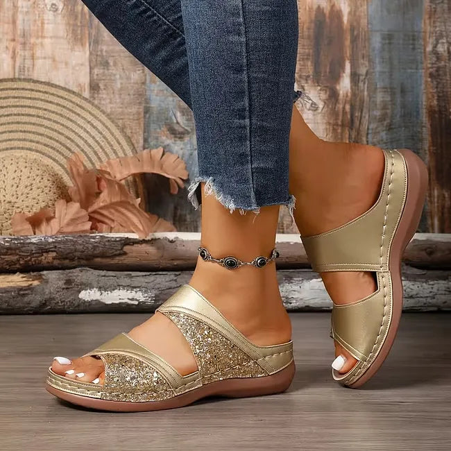 Tiphaine - Orthopädische Sandalen Mit Keilabsatz