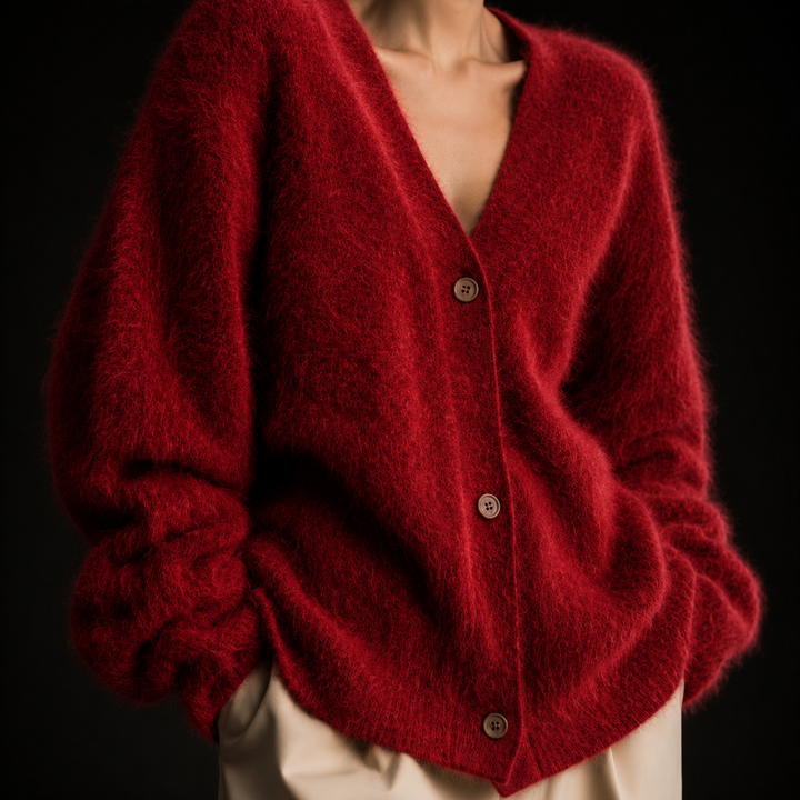 Remona – Bequeme Kaschmir-Strickjacke