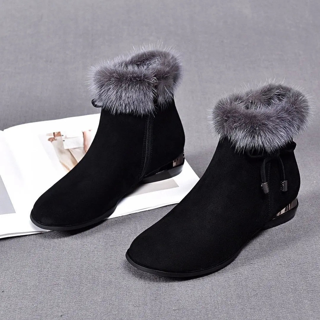 Cassily – Stiefel Etten Mit Fellbesatz
