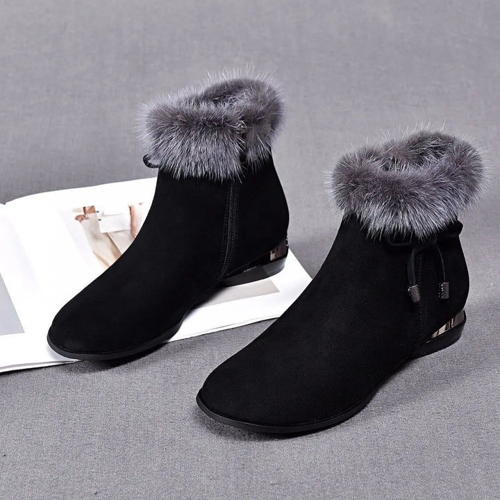 Cassily – Stiefel Etten Mit Fellbesatz