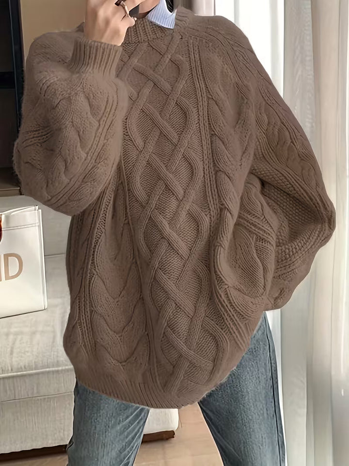 Elayra - Locker Sitzender Strick Pullover