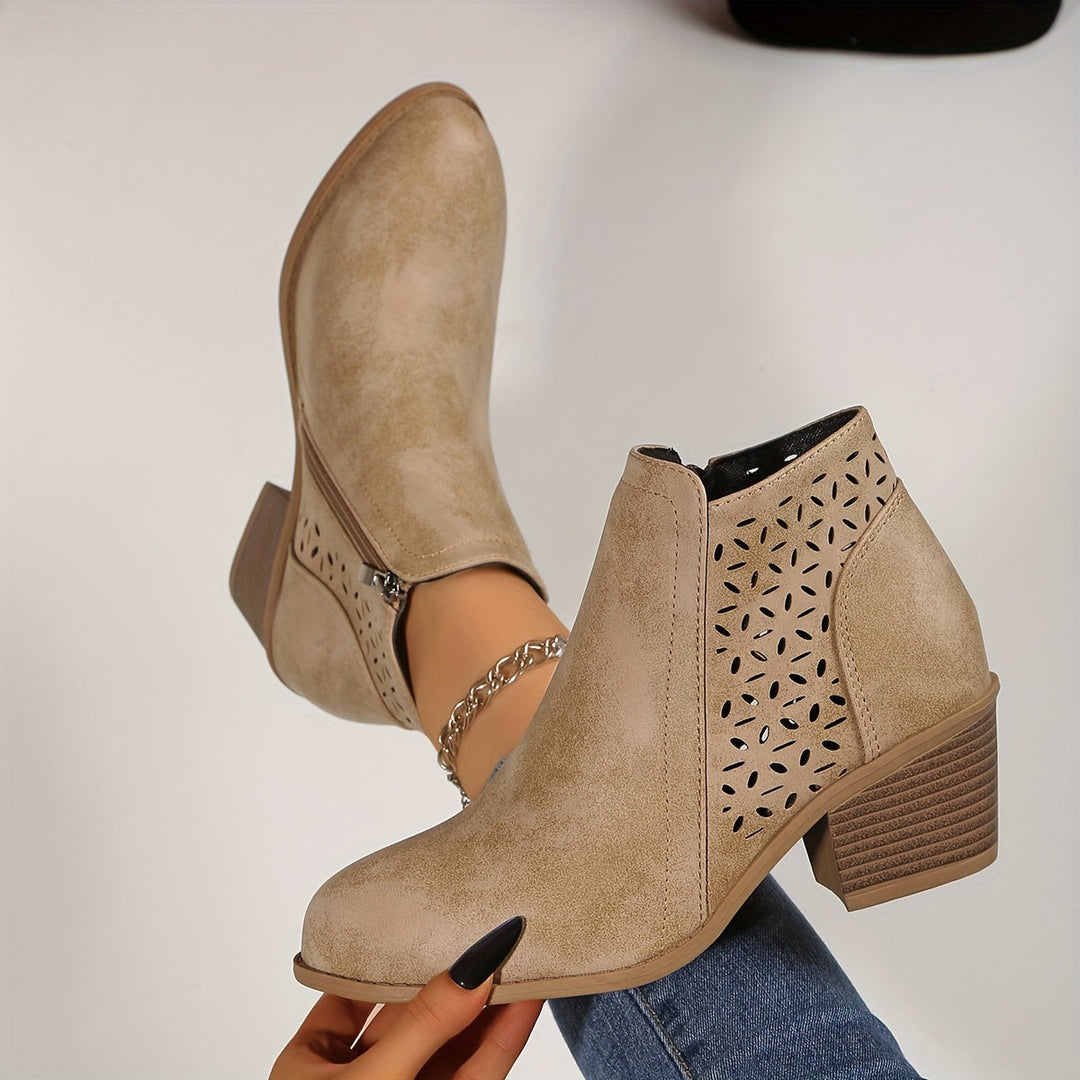 Fredrika – Atmungsaktive Stiefeletten Mit Reißverschluss