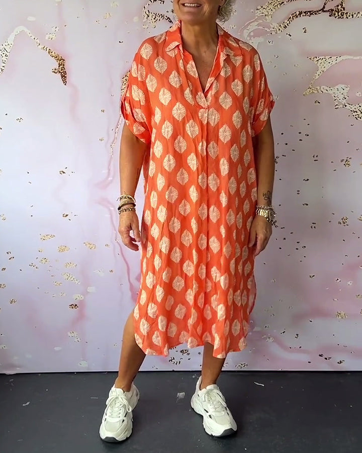 Dini - Stilvolles Kleid Mit V Ausschnitt