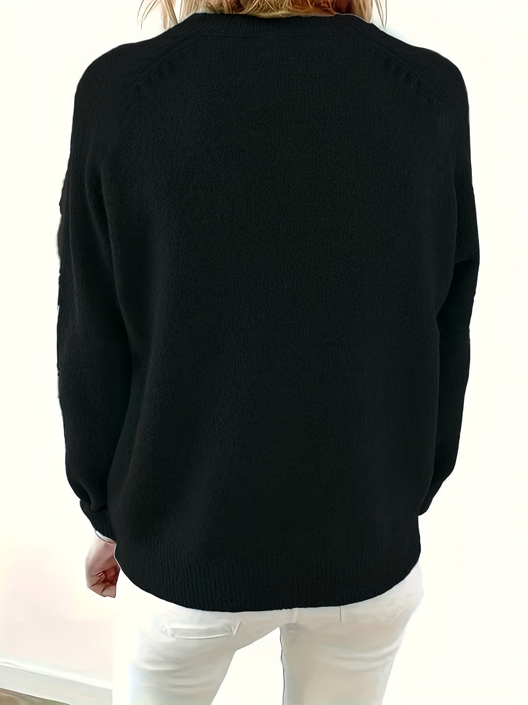 Yelena - Langärmeliger Pullover Mit Knöpfen
