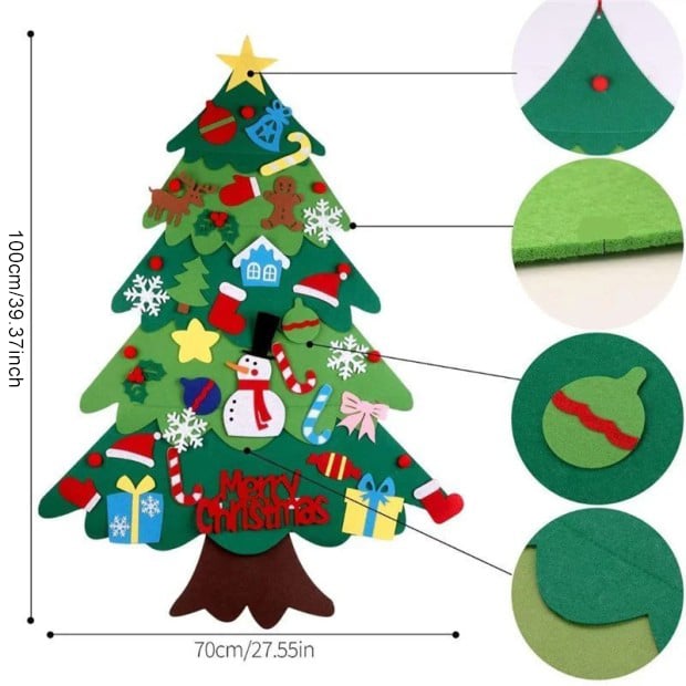 TreeTastic – DIY-Filz Weihnachtsbaum-Setz