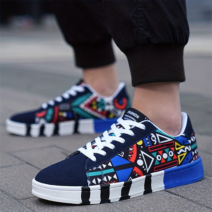 Nalson – Turnschuhe Mit Geometrischem Print Und Schnürung