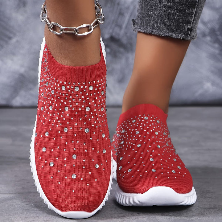Elizaa – Bequemer Turnschuh Mit Strasssteinen