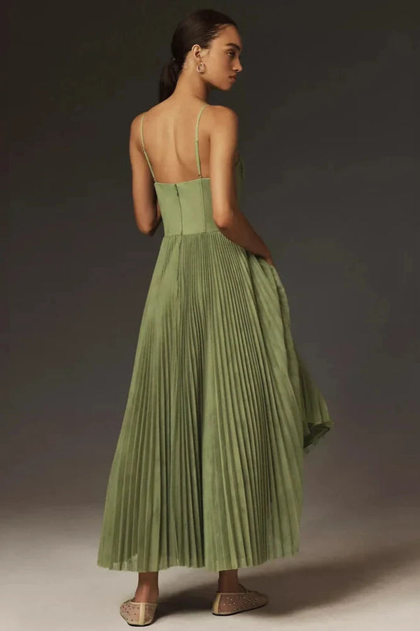 Nahia – Bustier-Maxikleid Mit Plissee
