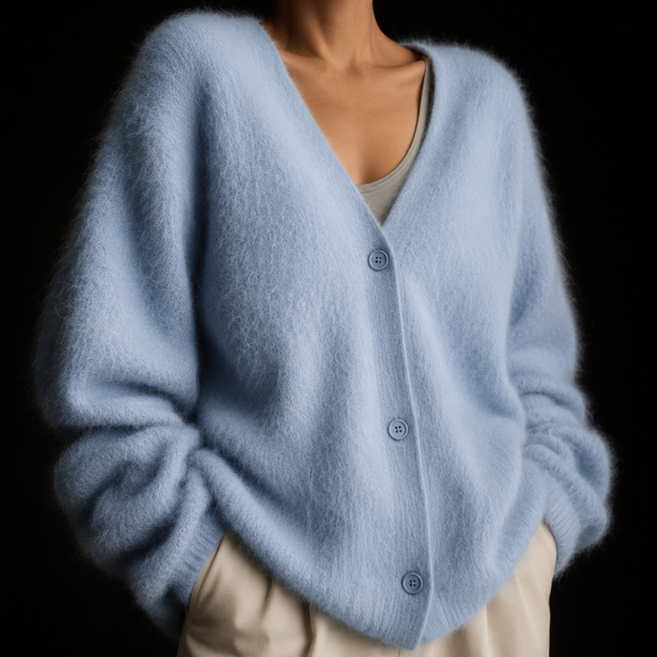 Remona – Bequeme Kaschmir-Strickjacke