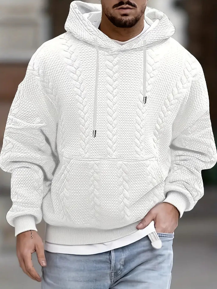 Justus – Langärmeliger Strickpullover Mit Kapuze