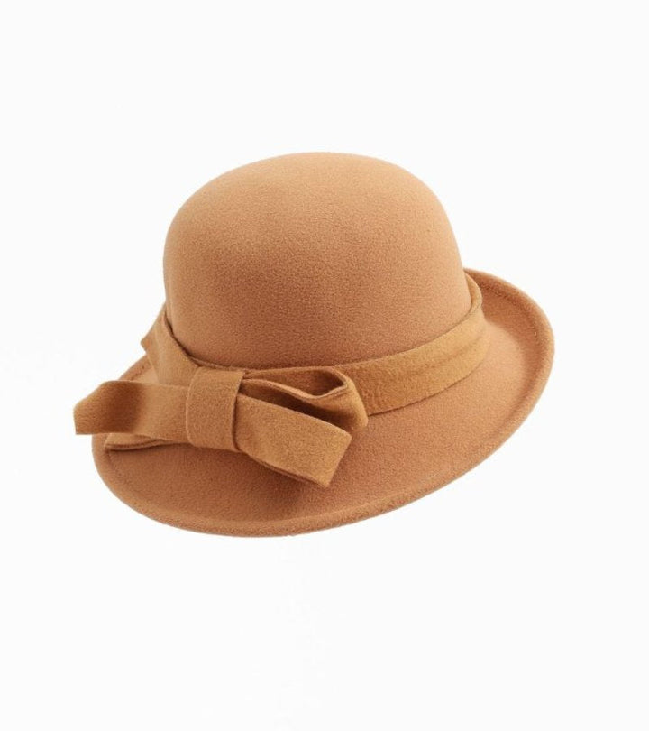Klaver – Vintage Filzhut Mit Seitlicher Schleife