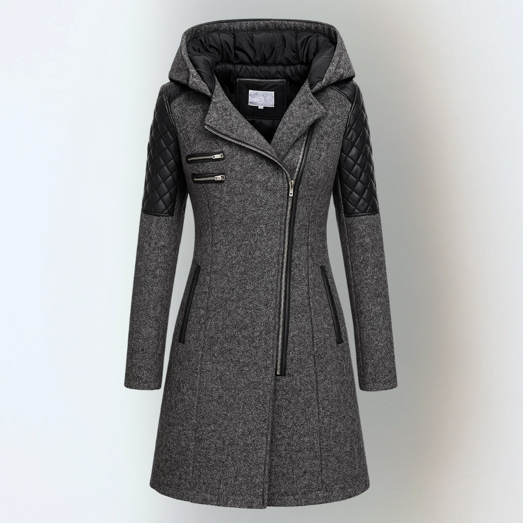 Jasneet – Winter Jacke Mit Kapuze Und Reißverschluss