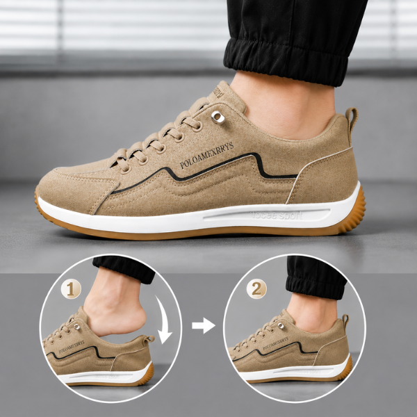 Luukas - Lässige Sneaker Mit Kontrastfarbenen Ziernähten