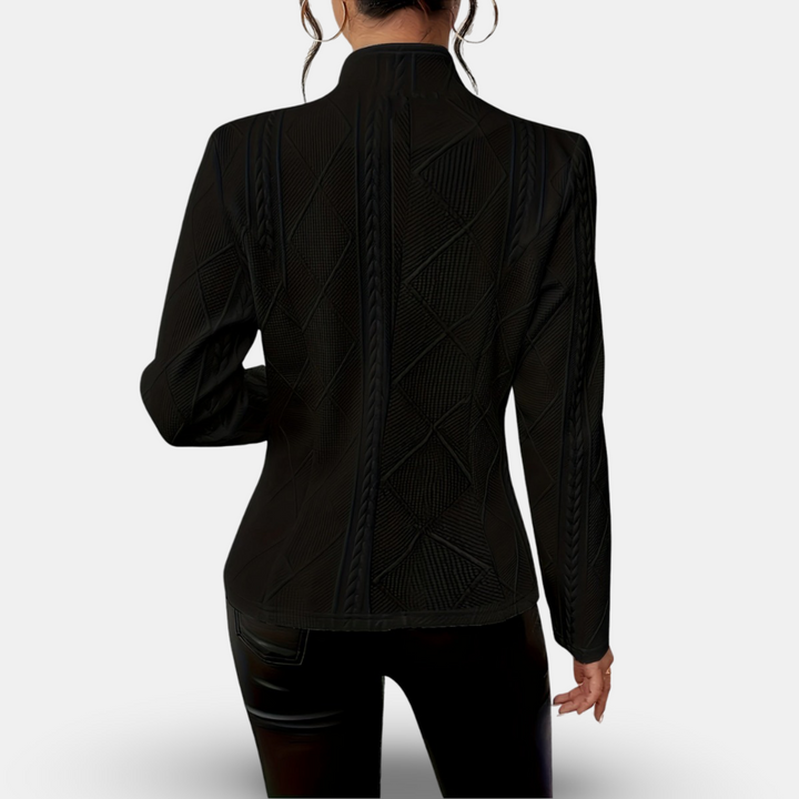 Aleeja - Prämie Ausgestattet Strickjacke