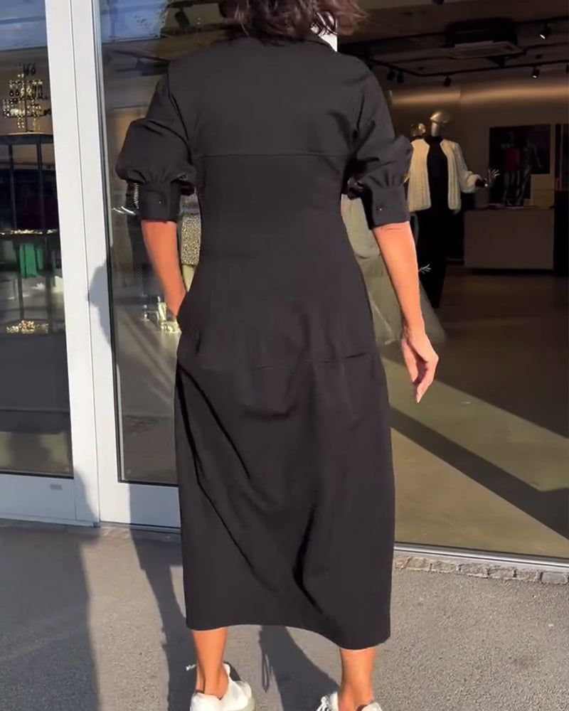 Lunya – Elegantes Lockeres Kleid