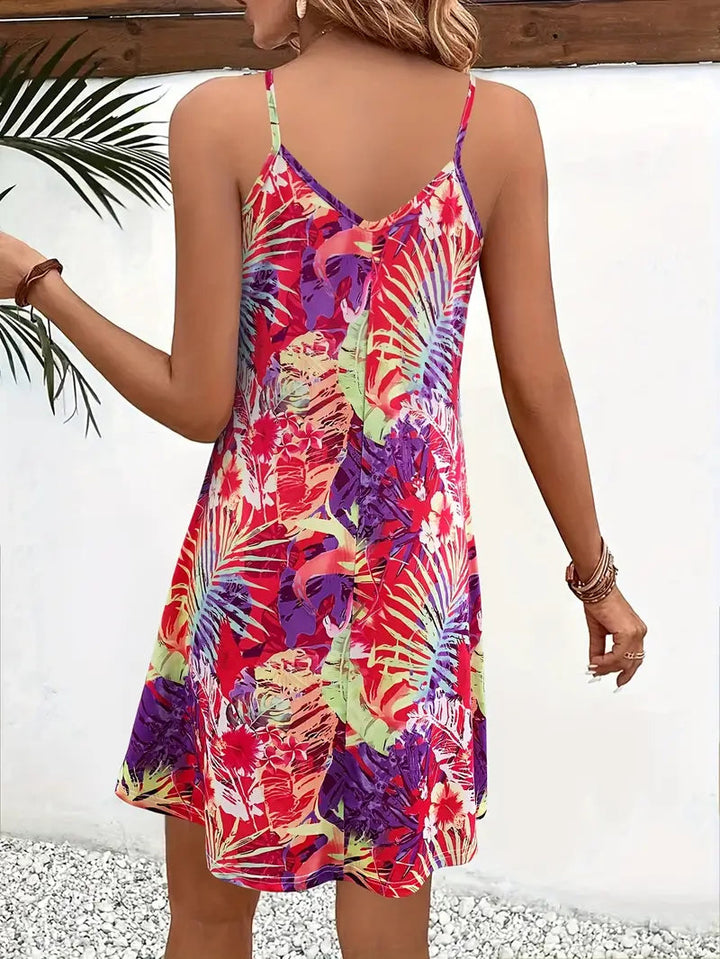 Jasmeen - V Ausschnitt Tanktop Kleid