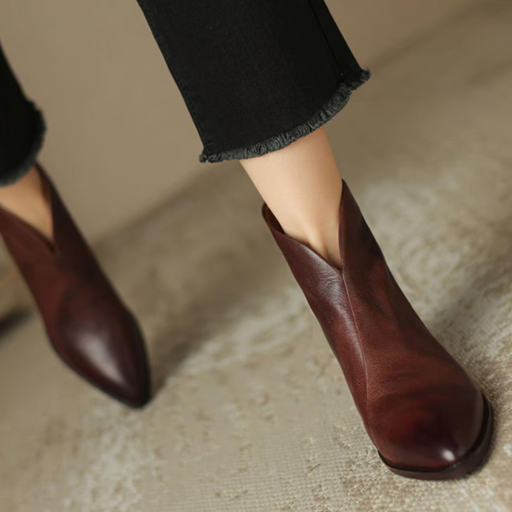 Charline – Elegante  Reißverschlussn Rückseite Stiefeletten