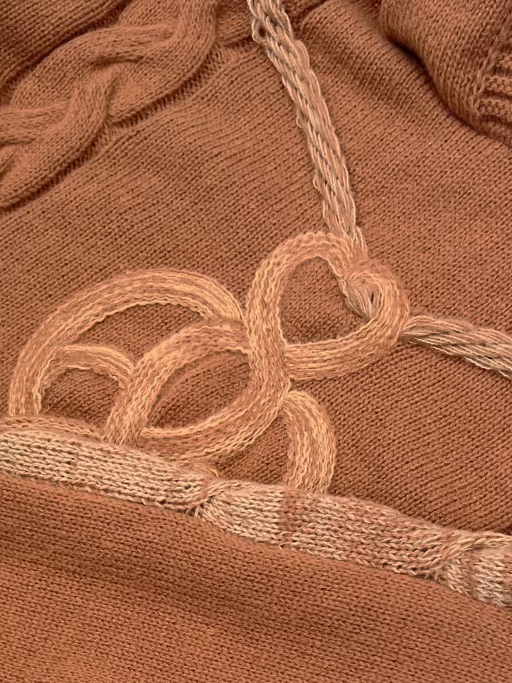 Cypriana – Eleganter Strick Pullover Mit Kapuze