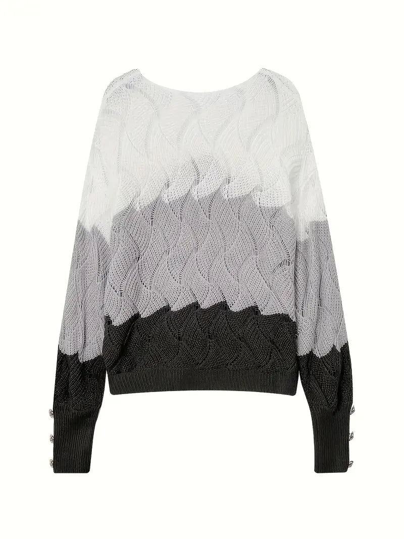 Renilda - Eleganter Strickpullover Mit V-Ausschnitt