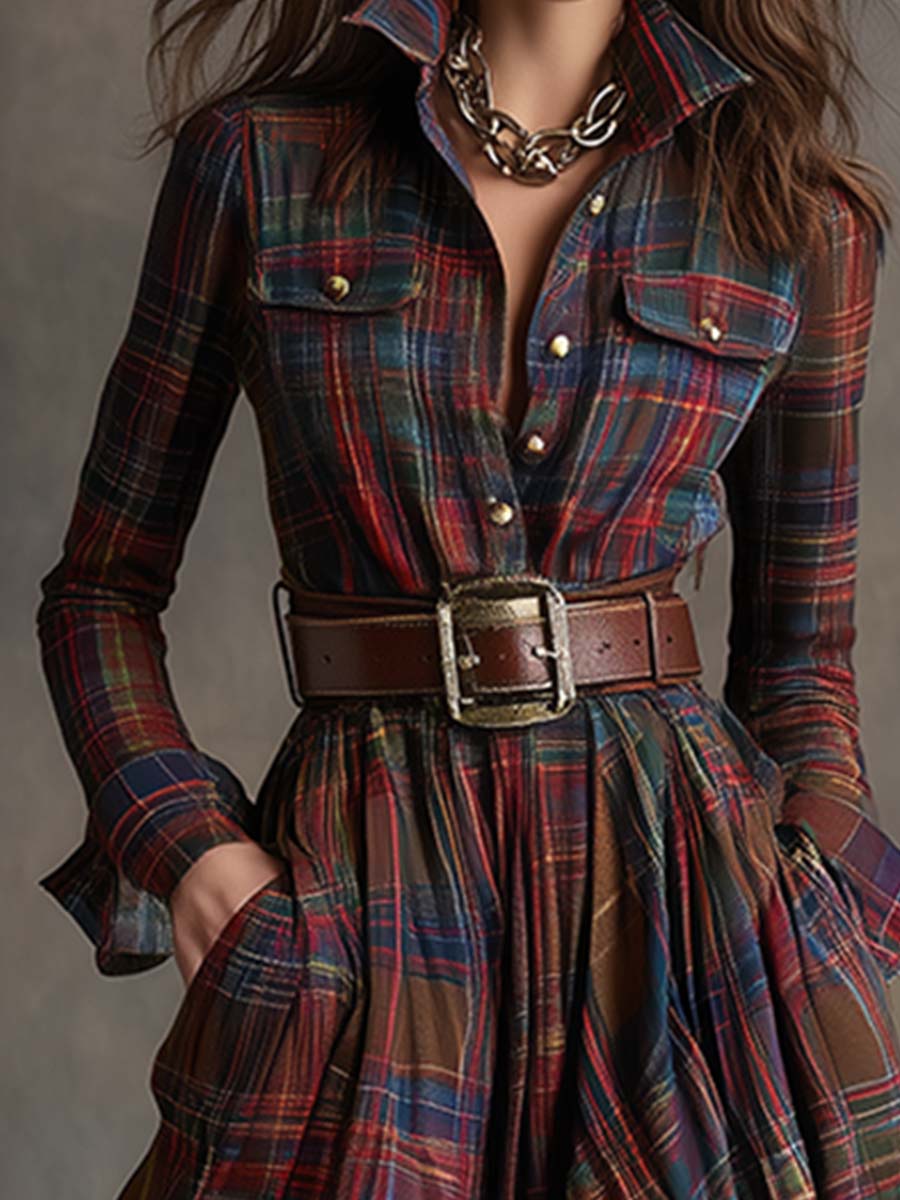 Hadasa – Maxikleid Mit Taillengürtel
