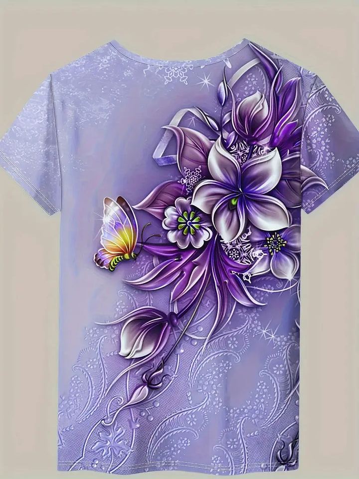 Carlisa™ - T-Shirt mit Blumendruck