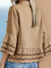 Solenn – Elegante Bluse mit Knopfleiste