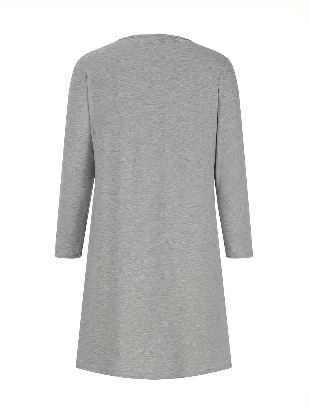 Alinor - Lässiges Kariertes Patchwork Kleid Mit Langen Ärmeln