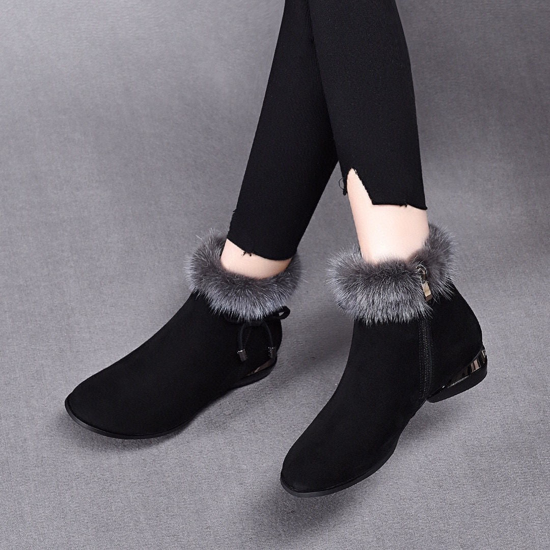 Cassily – Stiefel Etten Mit Fellbesatz