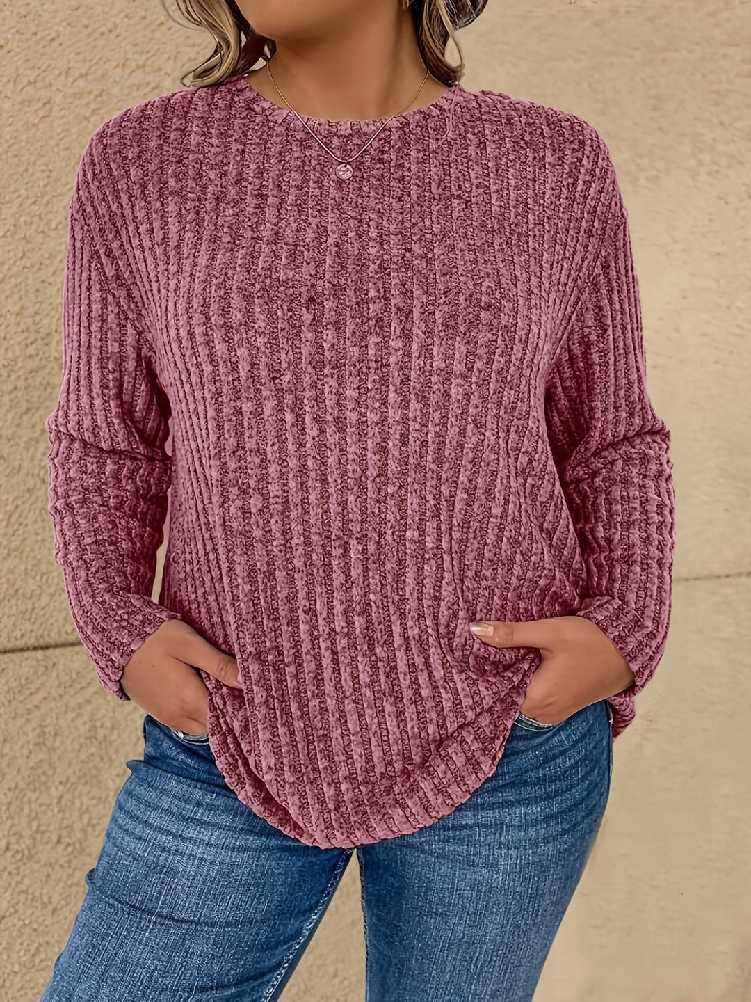 Katiya - Lässiger Locker Sitzender Pullover Mit Langen Ärmeln