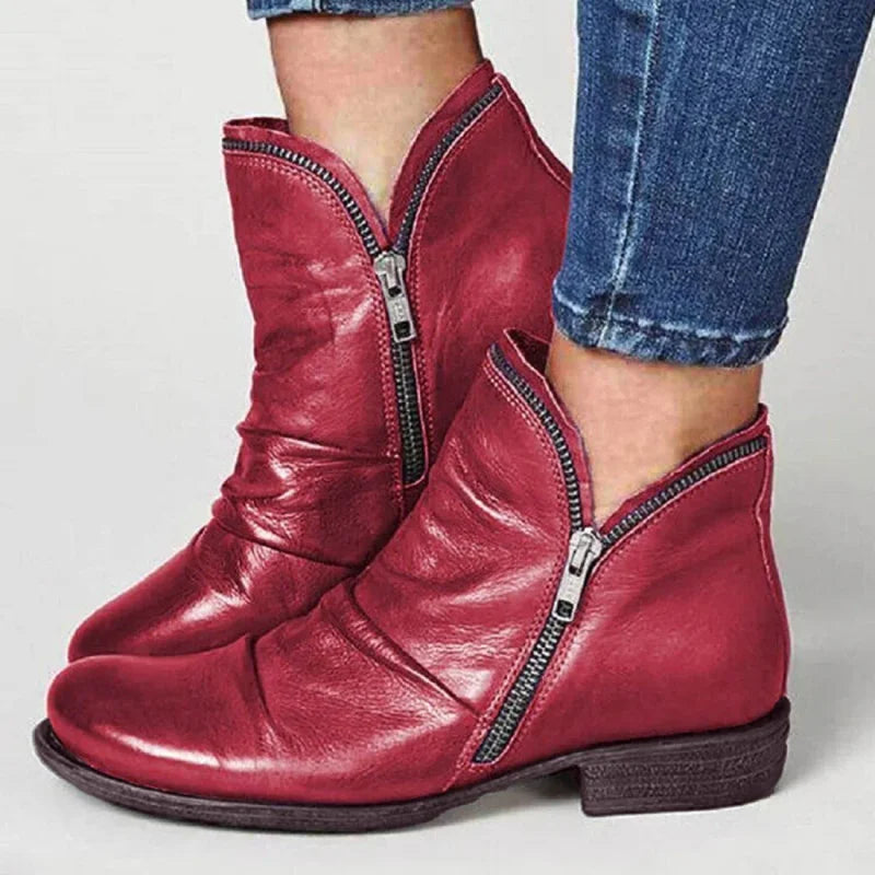 Lianella – Orthopädische Stiefeletten Mit Reißverschluss